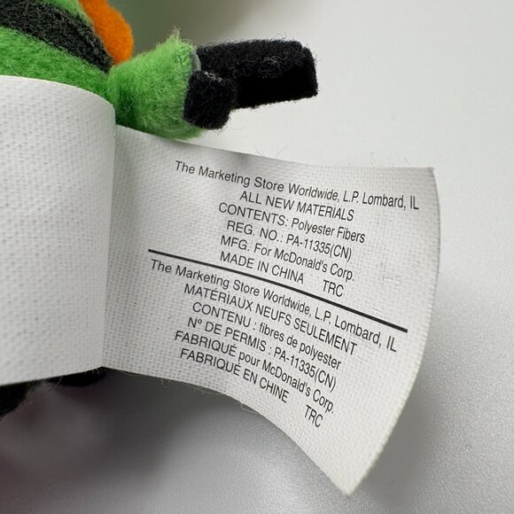 Neopets Green Moehog Small Plush McDonalds Happy Meal Toy w/ Tags (SKU: 332TO) - Picture 6 of 8
